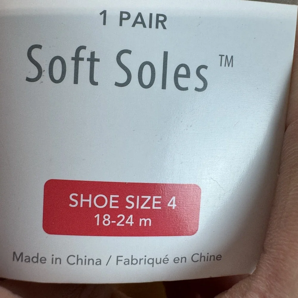 New Infant Robeez‎ Soft Soles Gray Comfort Casual Shoes Size 18-24 Months NWOB